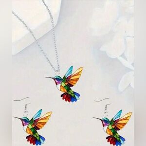 ✨Colorful Hummingbird Jewelry Set